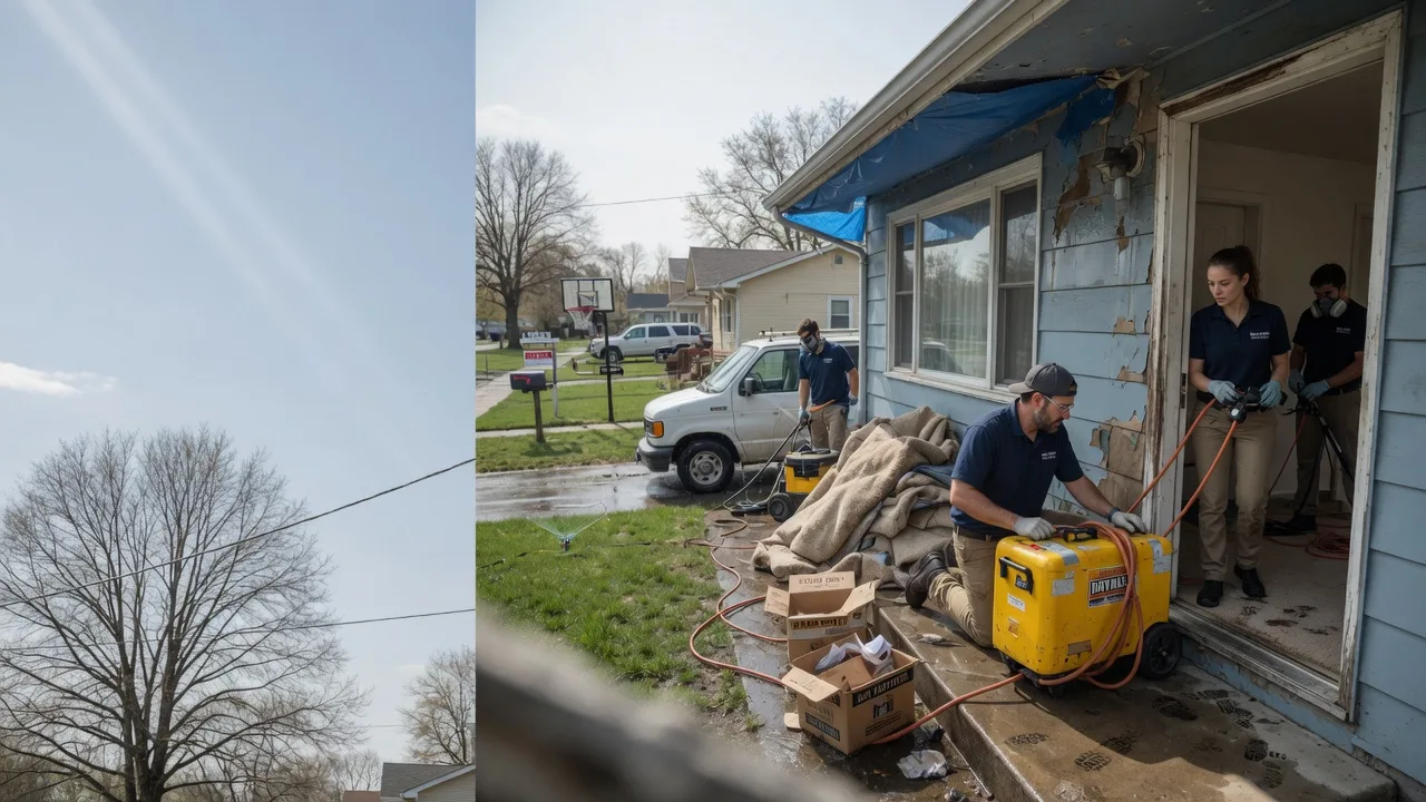 Basement Flood Cleanup in Sadler, TX near me